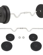 vidaXL Súprava barbell činiek 30 kg