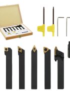 vidaXL Sústružnícke nože vymeniteľné plátky sada 12 ks 8x8 mm 70 mm