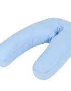 vidaXL Tehotenský vankúš v tvare písmena J 54x(36-43) cm modrý