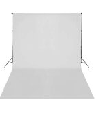 vidaXL Teleskopický systém na fotopozadie + biele fotopozadie 3 x 5 m