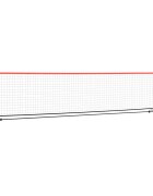 vidaXL Tenisová sieť čierno-červená 400x100x87 cm polyester