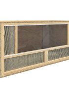 vidaXL Terárium spracované drevo 80x40x40 cm