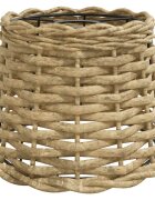 vidaXL Tienidlo na stropnú lampu hnedé Ø20x15 cm prútené
