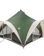 vidaXL Tipi stan 6.0-miestny Zelená Polyester a oceľ
