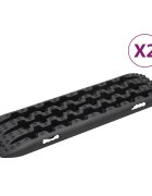vidaXL Trakčné dosky 2 ks čierne 106x305x7 cm nylon