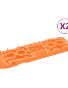 vidaXL Trakčné dosky 2 ks oranžové 107x31x7 cm nylon