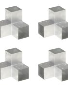 vidaXL Trámové spojky 4 ks v tvare Y 101x101 mm pozinkovaný kov