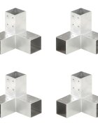 vidaXL Trámové spojky 4 ks v tvare Y 71x71 mm pozinkovaný kov