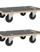 vidaXL Transportné vozíky 2 ks obdĺžnikové 80x55x115 cm 250 kg