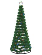 vidaXL Trblietavý LED vianočný stromček s podstavcom EKENAS 180 cm