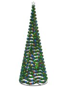vidaXL Trblietavý LED vianočný stromček s podstavcom EKENAS 400 cm