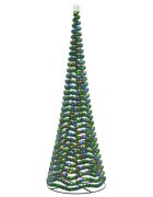 vidaXL Trblietavý LED vianočný stromček s podstavcom EKENAS 500 cm