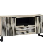 vidaXL TV jednotky 105 x 33 x 46 cm Biela Kompozitné drevo