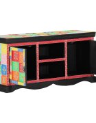 vidaXL TV skrinka 100 x 35 x 50 cm Viacfarebný Masívne mango drevo