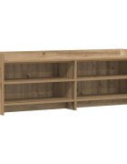 vidaXL TV skrinka 135 x 33 x 47 cm Dub artisan