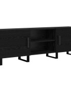 vidaXL TV skrinka 150 x 30 x 50 cm Čierny dub Kompozitné drevo