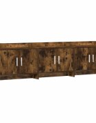 vidaXL TV skrinka 168 x 33 x 47 cm Dymový dub Kompozitné drevo