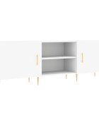 vidaXL TV skrinka biela 150x30x50 cm kompozitné drevo