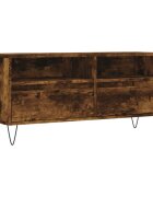 vidaXL TV skrinka dymový dub 100x345x445 cm kompozitné drevo