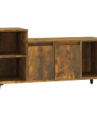 vidaXL TV skrinka dymový dub 100x35x55 cm spracované drevo