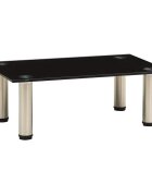 vidaXL TV stolík čierny 40x35x17 cm tvrdené sklo