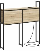vidaXL Úložná čelľadka s nabíjacou stanicou Dub sonoma 100 cm