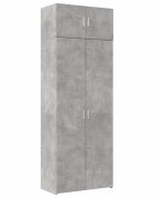 vidaXL Úložná skrinka betónovo sivá 80x425x225 cm kompozitné drevo
