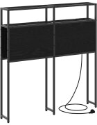 vidaXL Úložné čelo Čierny dub 90 cm Kompozitné drevo