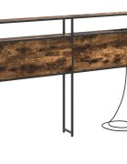 vidaXL Úložné čelo Dymový dub 120 cm Kompozitné drevo