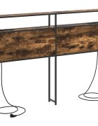 vidaXL Úložné čelo Dymový dub 150 cm Kompozitné drevo