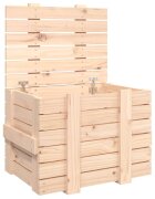 vidaXL Úložný box 58x405x42 cm masívna borovica