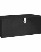 vidaXL Úložný box čierny 100x55x37 cm hliník