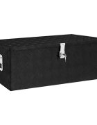 vidaXL Úložný box čierny 90x47x355 cm hliníkový