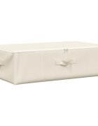 vidaXL Úložný box látkový 70x40x18 cm krémový