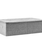 vidaXL Úložný box látkový 70x40x18 cm sivý