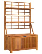 vidaXL Úložný box s mriežkou 99x50x160 cm akáciový masív