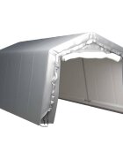 vidaXL Úložný stan 300x600 cm oceľový sivý