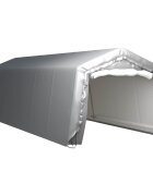 vidaXL Úložný stan 300x900 cm oceľový sivý