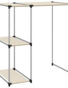 vidaXL Úložný stojan nad práčku krémový 87x55x905 cm železo