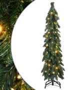 vidaXL Umelý predsvietený vianočný stromček s 80 LED 150 cm
