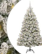 vidaXL Umelý vianočný stromček 240 cm 300 LED Teplá biela PVC a oceľ