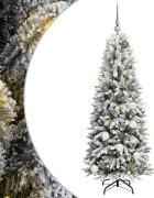 vidaXL Umelý vianočný stromček s vianočnými guľami 150 cm 150 LED