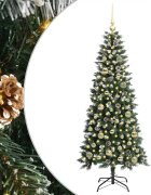 vidaXL Umelý vianočný stromček Zelená 150 cm PVC a plast