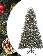 vidaXL Umelý vianočný stromček Zelená 180 cm PVC a plast