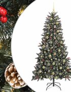vidaXL Umelý vianočný stromček Zelená 180 cm PVC a plast