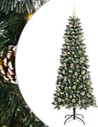 vidaXL Umelý vianočný stromček Zelená 180 cm PVC a plast