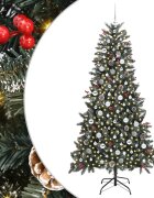vidaXL Umelý vianočný stromček Zelená 210 cm PVC a plast