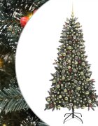 vidaXL Umelý vianočný stromček Zelená 210 cm PVC a plast