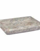 vidaXL Umývadlo sivé 50x35x10 cm mramor