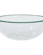 vidaXL Umývadlo tvrdené sklo 30x12 cm priehľadné